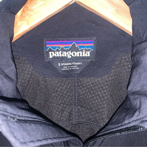 Patagonia ‎ Jacket Women's Size Small Black Adze Hybrid Softshell Polartec - Picture 5 of 12
